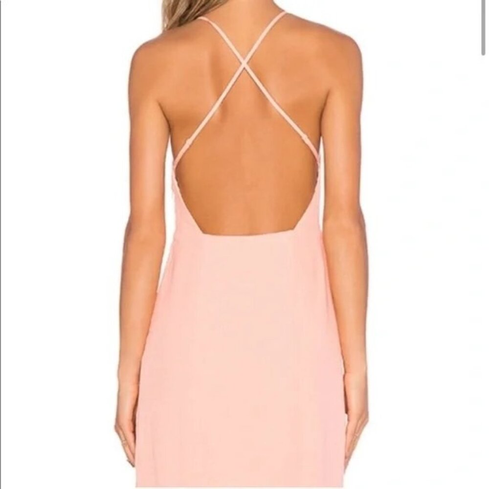 Lovers + Friends Peach Nina Midi Dress XS NEW - Picture 2 of 6